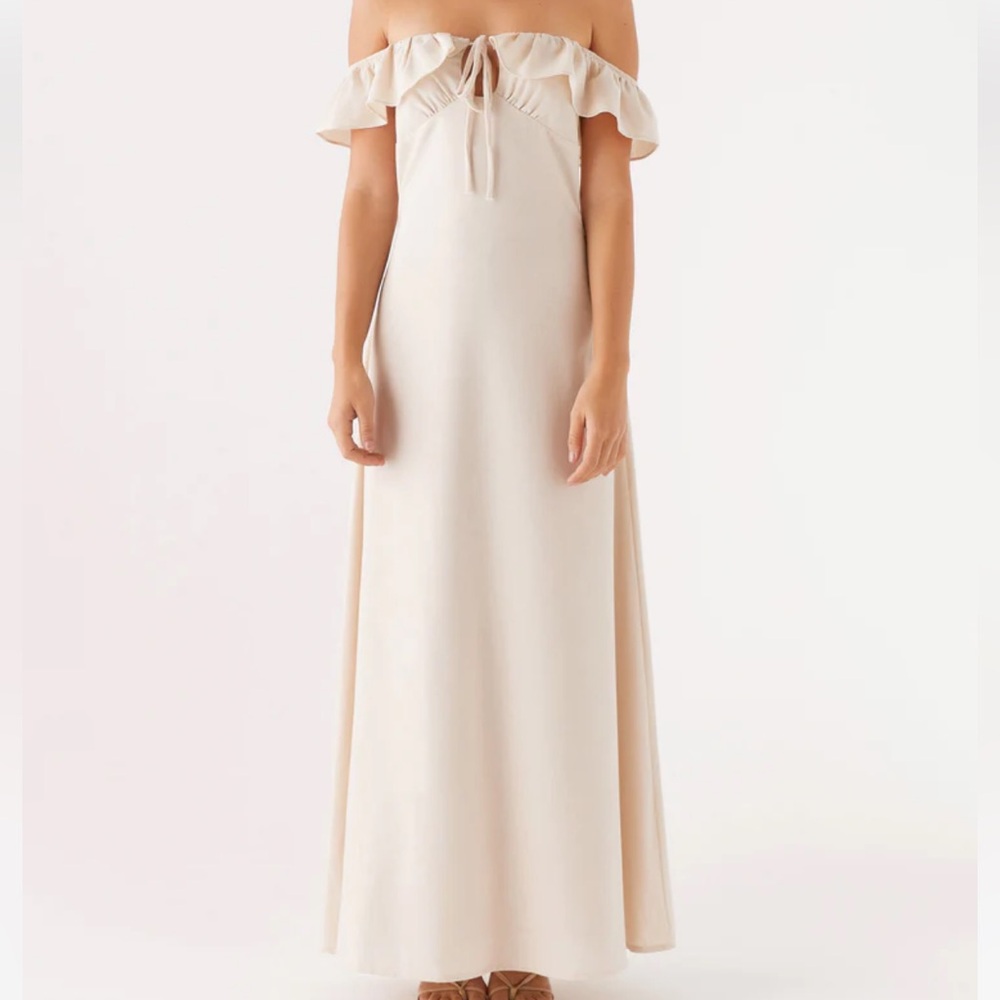 PEPPERMAYO AMAROSA LINEN MAXI DRESS NATURAL-10